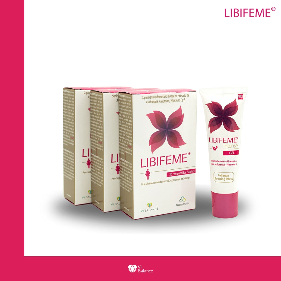 Promoción: 3 LIBIFEME® Tabletas + LIBIFEME® Intense Gel GRATIS