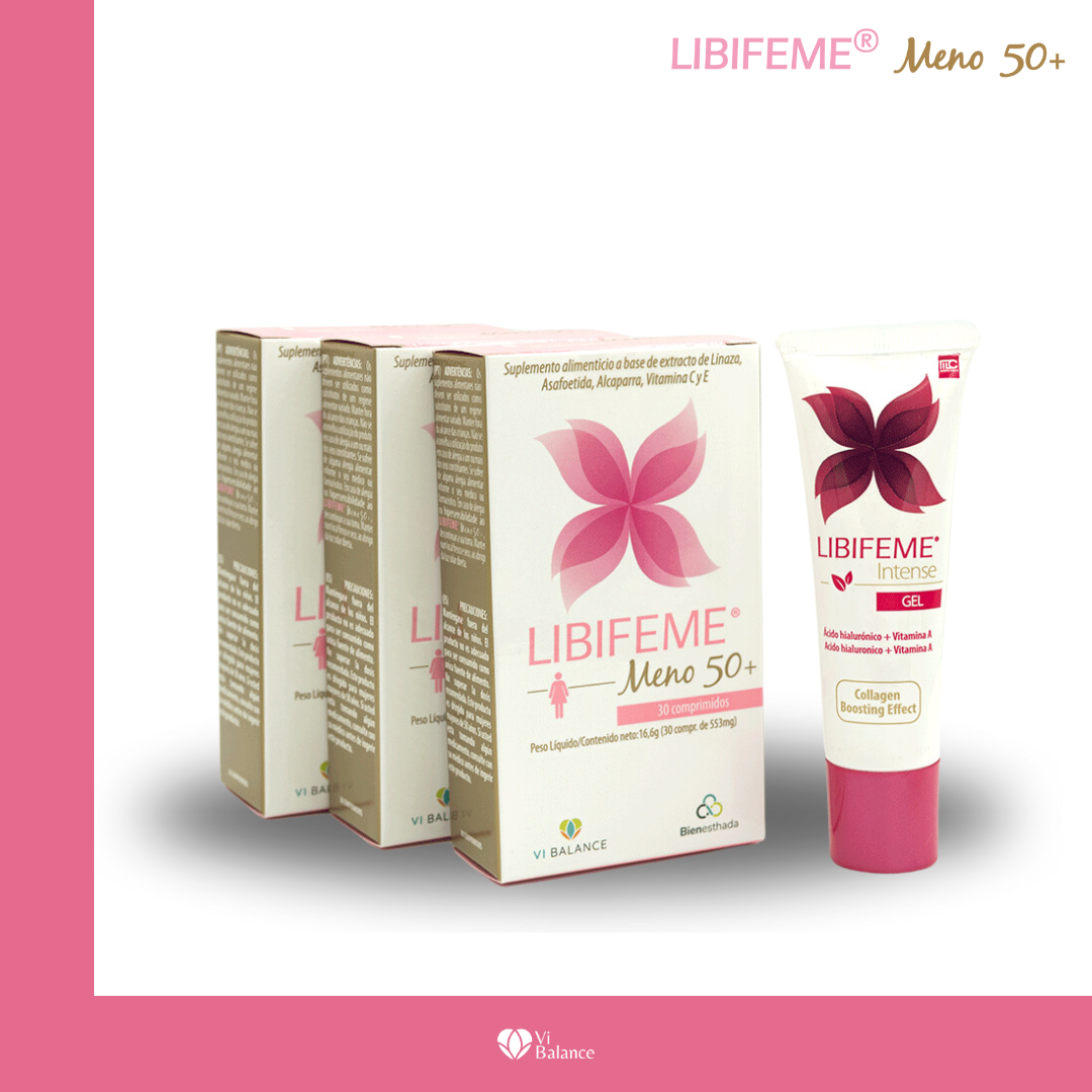 Promoción: 3 LIBIFEME® Meno 50+ + LIBIFEME® Intense Gel GRATIS